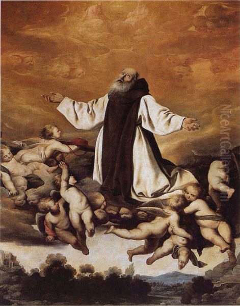 Apoteosis de San Jeronimo Oil Painting by Francisco De Zurbaran