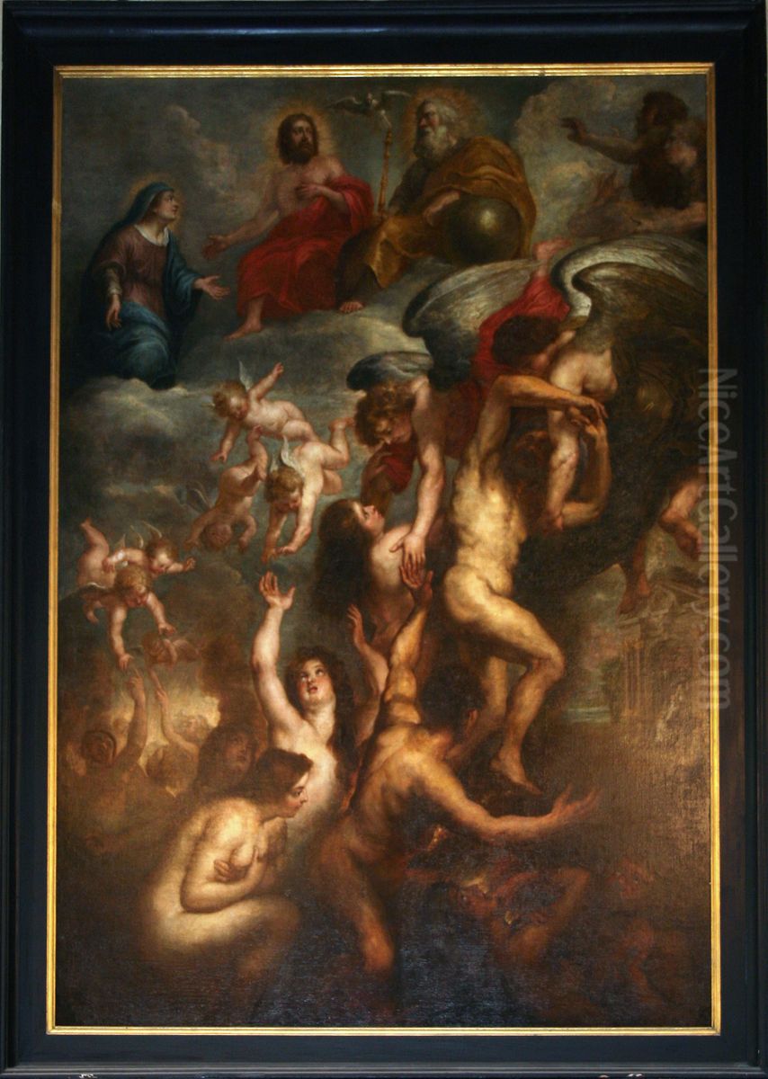 The issue of souls in purgatory Oil Painting by (studio of) Rubens, Peter Paul
