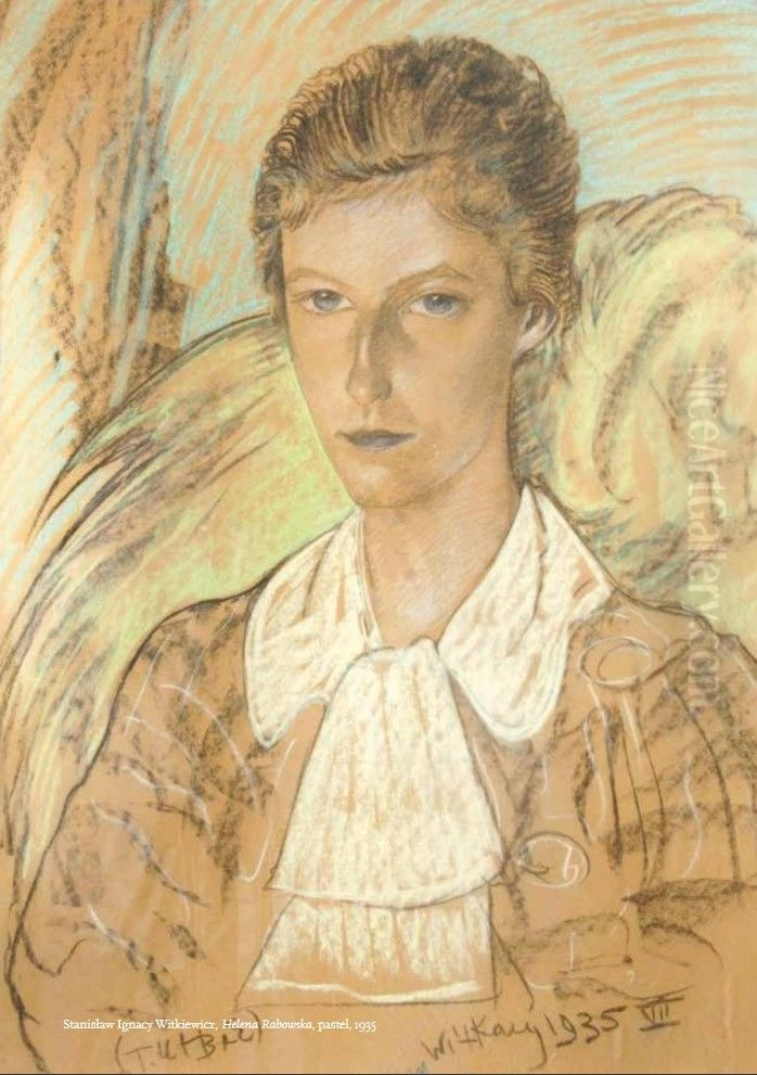 Portret Heleny Rabowskiej Oil Painting by Stanislaw Ignacy Witkiewicz (Witkacy)