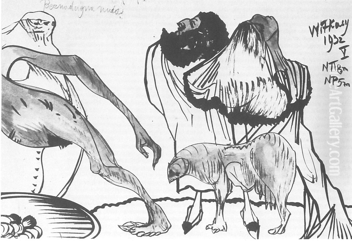 Beznadziejna nuda Oil Painting by Stanislaw Ignacy Witkiewicz (Witkacy)