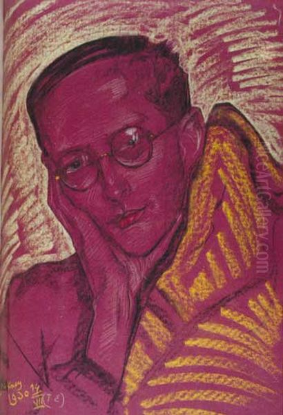 Portrait of Bronislaw Malinowski Oil Painting by Stanislaw Ignacy Witkiewicz (Witkacy)