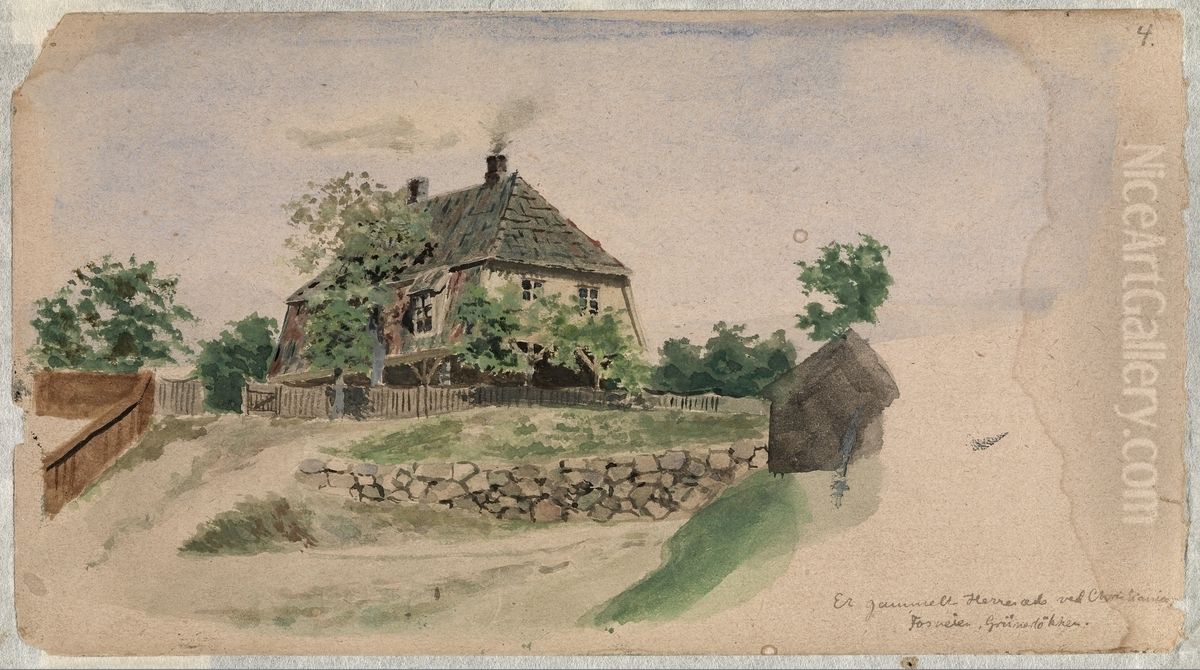 Ovre Foss Oil Painting by Edvard Munch