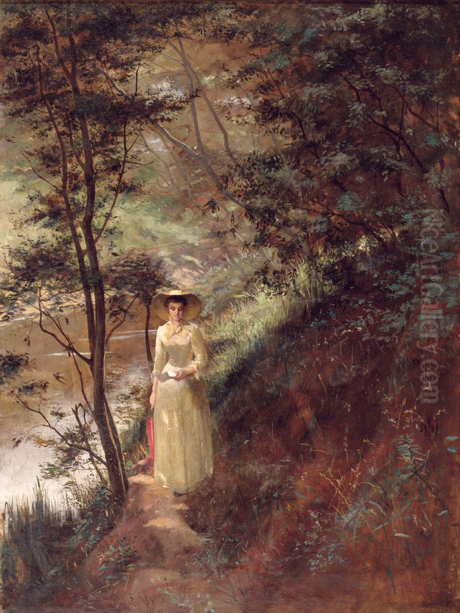 The Letter Oil Painting by Frederick McCubbin