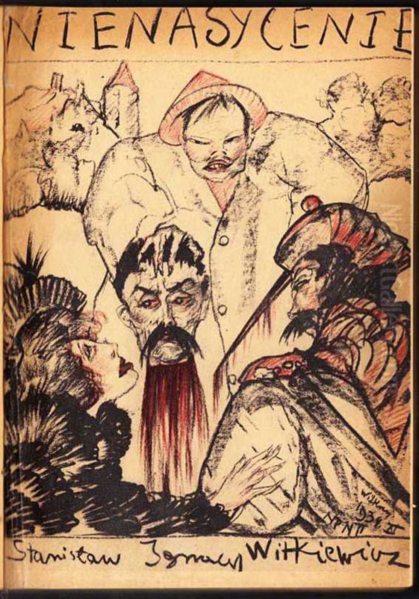 Insatiability Oil Painting by Stanislaw Ignacy Witkiewicz (Witkacy)