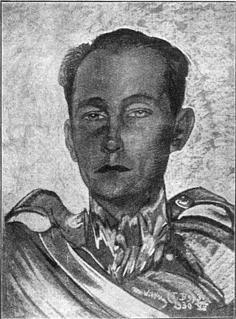 Portrait of Jozef Aleksander Galuszka Oil Painting by Stanislaw Ignacy Witkiewicz (Witkacy)