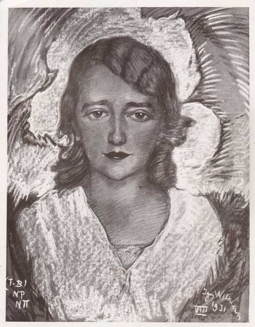 Portrait of Helena Maciakowa Oil Painting by Stanislaw Ignacy Witkiewicz (Witkacy)