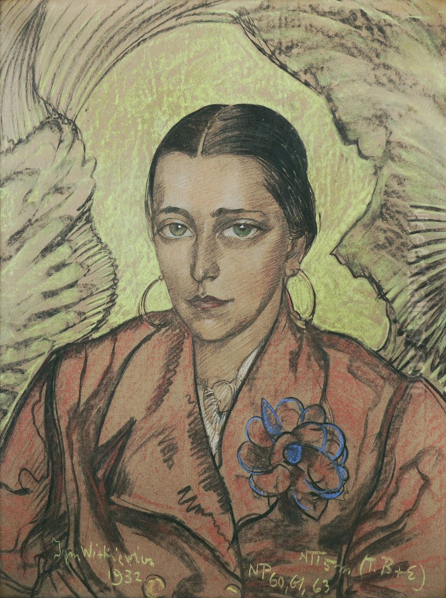 Portrait of Zofia Chrobak Oil Painting by Stanislaw Ignacy Witkiewicz (Witkacy)