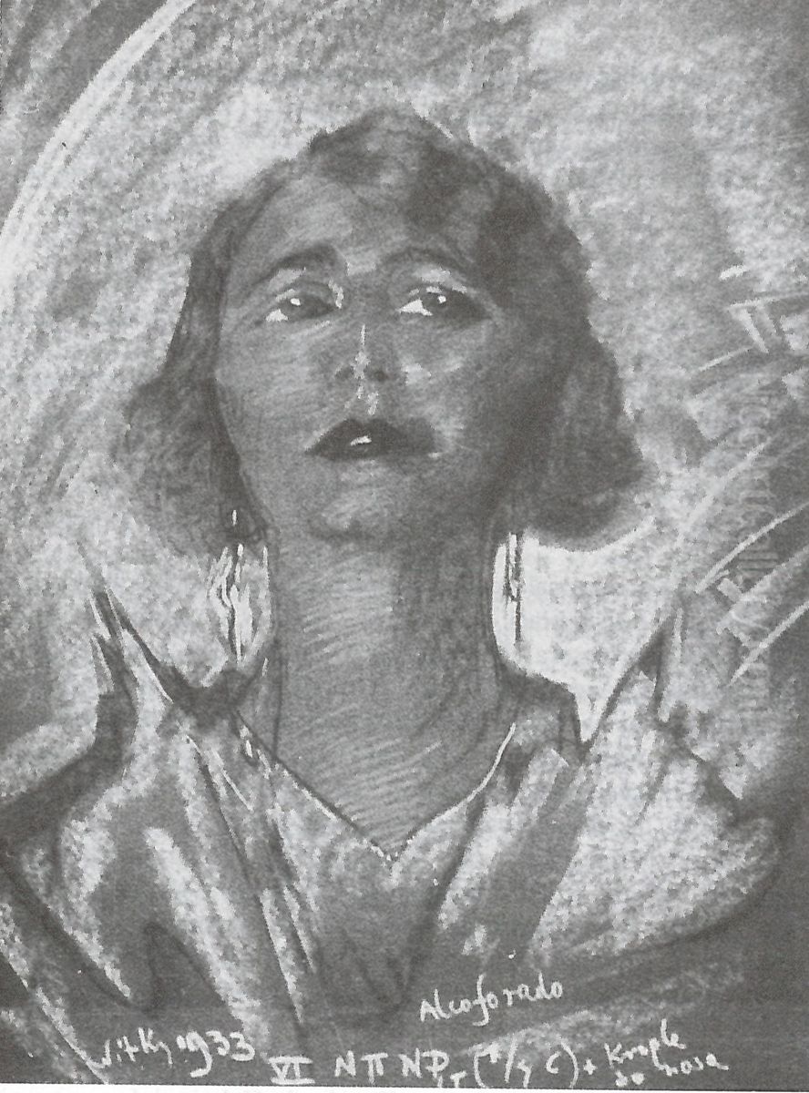 Portrait of Maria Wilczek Oil Painting by Stanislaw Ignacy Witkiewicz (Witkacy)