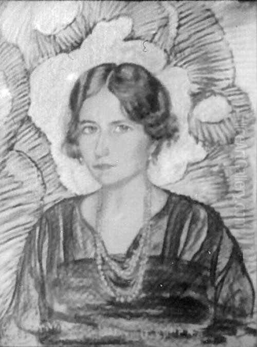 Portrait of Maria Wilczek Oil Painting by Stanislaw Ignacy Witkiewicz (Witkacy)