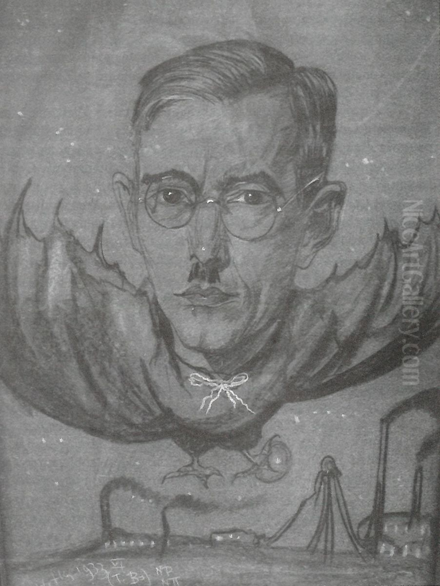 Portrait of Franciszek Wilczek Oil Painting by Stanislaw Ignacy Witkiewicz (Witkacy)