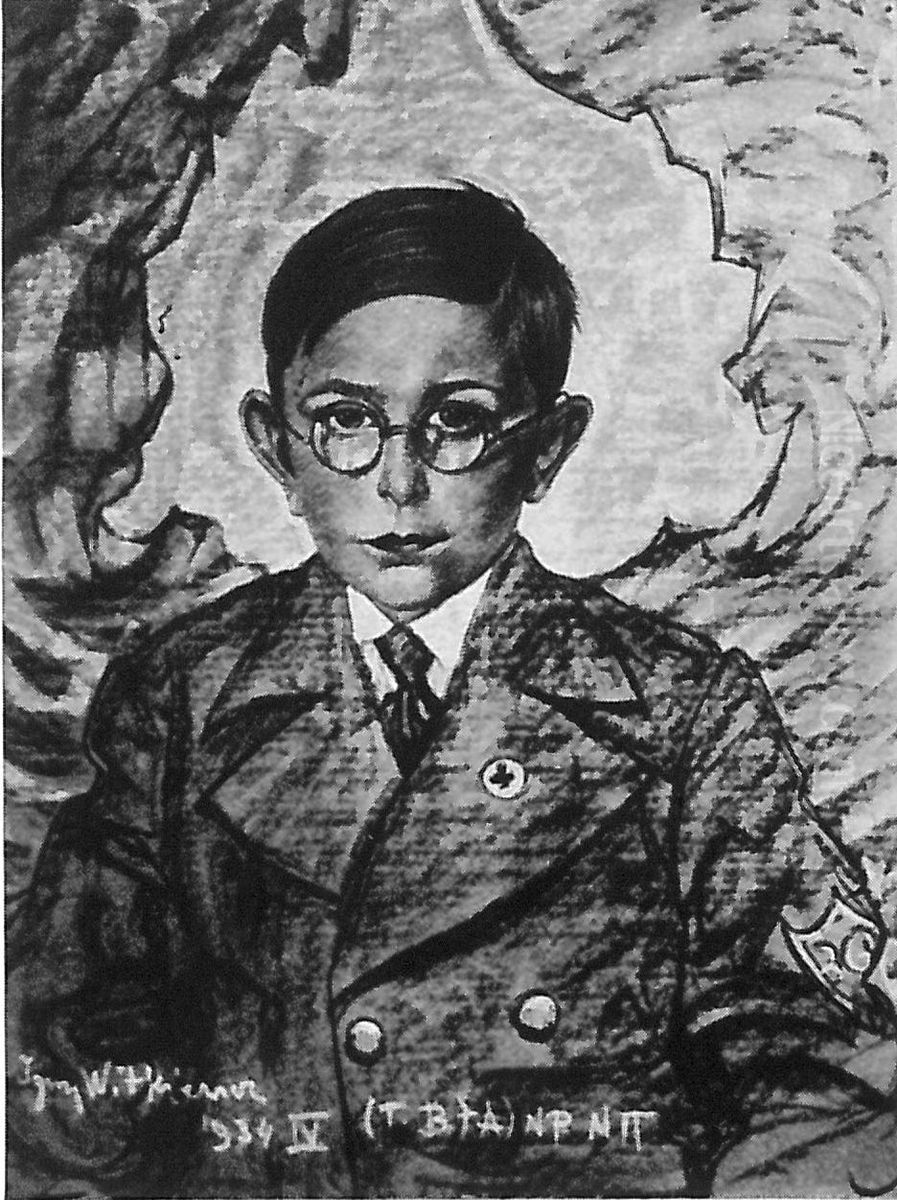 Portret Romana Maciaka Oil Painting by Stanislaw Ignacy Witkiewicz (Witkacy)