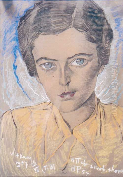 Portret Wandy Marossanyi Oil Painting by Stanislaw Ignacy Witkiewicz (Witkacy)