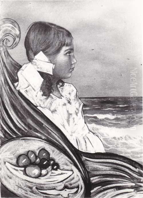 Portret Jadwigi (Jagodki) Maciakowny Oil Painting by Stanislaw Ignacy Witkiewicz (Witkacy)