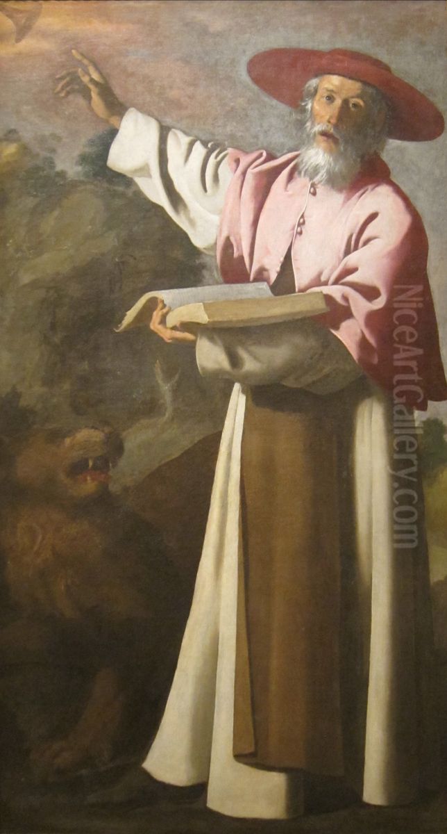 San Jeronimo Oil Painting by Francisco De Zurbaran