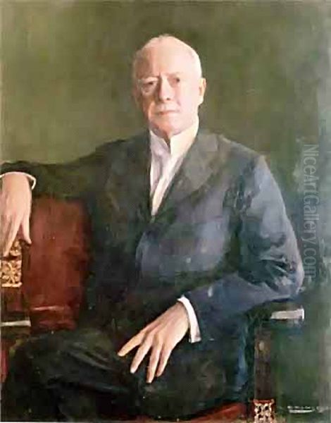 Portrait of Charles Deering Oil Painting by Ramon Casas