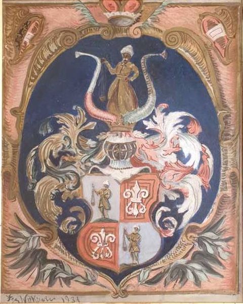 Herb Schludermannow Oil Painting by Stanislaw Ignacy Witkiewicz (Witkacy)