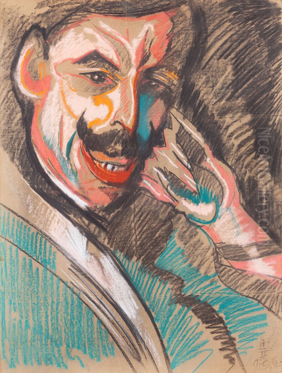 Wsciekly hrabia Oil Painting by Stanislaw Ignacy Witkiewicz (Witkacy)