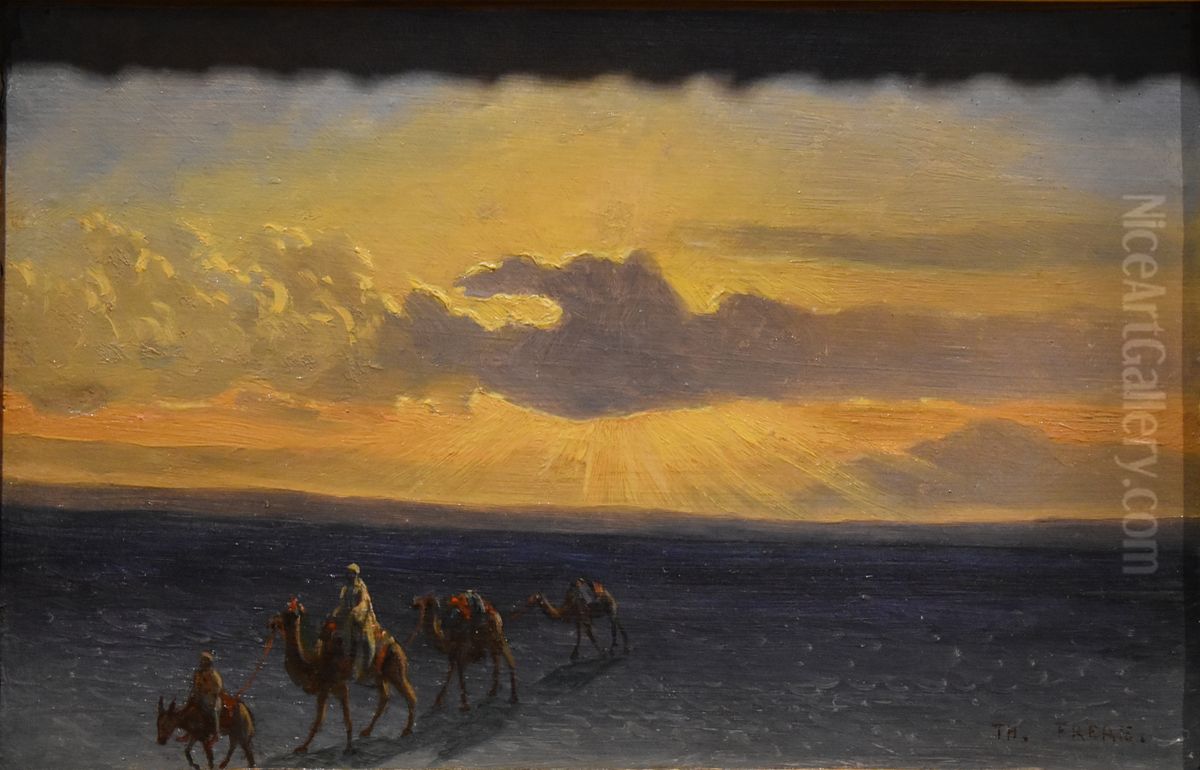 La Caravane Oil Painting by Theodore Frere