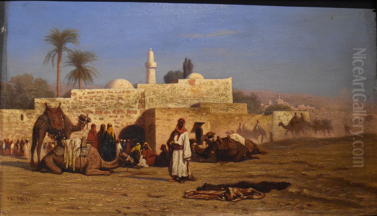 Vue du Caire Oil Painting by Theodore Frere