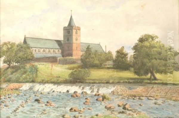 Dunblane Cathedral Oil Painting by George Washington Wilson