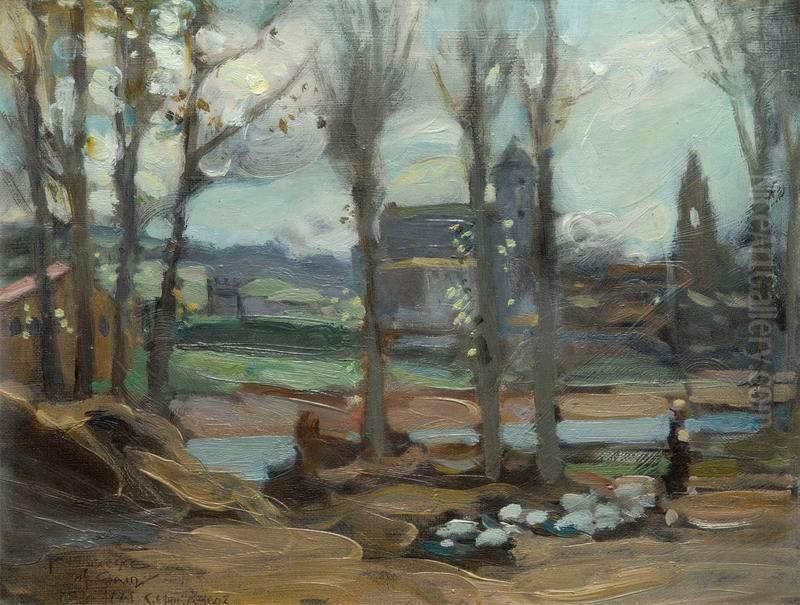 Gerona Oil Painting by Douglas Strachan