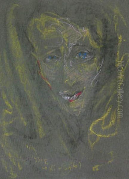 Portret kobiety Oil Painting by Stanislaw Ignacy Witkiewicz (Witkacy)