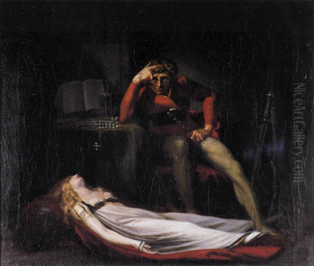 Ezzelin and Meduna Oil Painting by Henry Fuseli