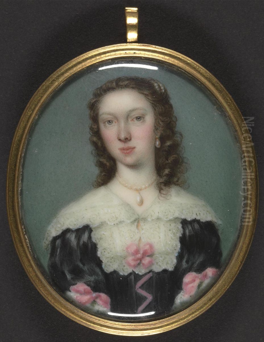 Portrait of a Lady Oil Painting by Gervase Spencer