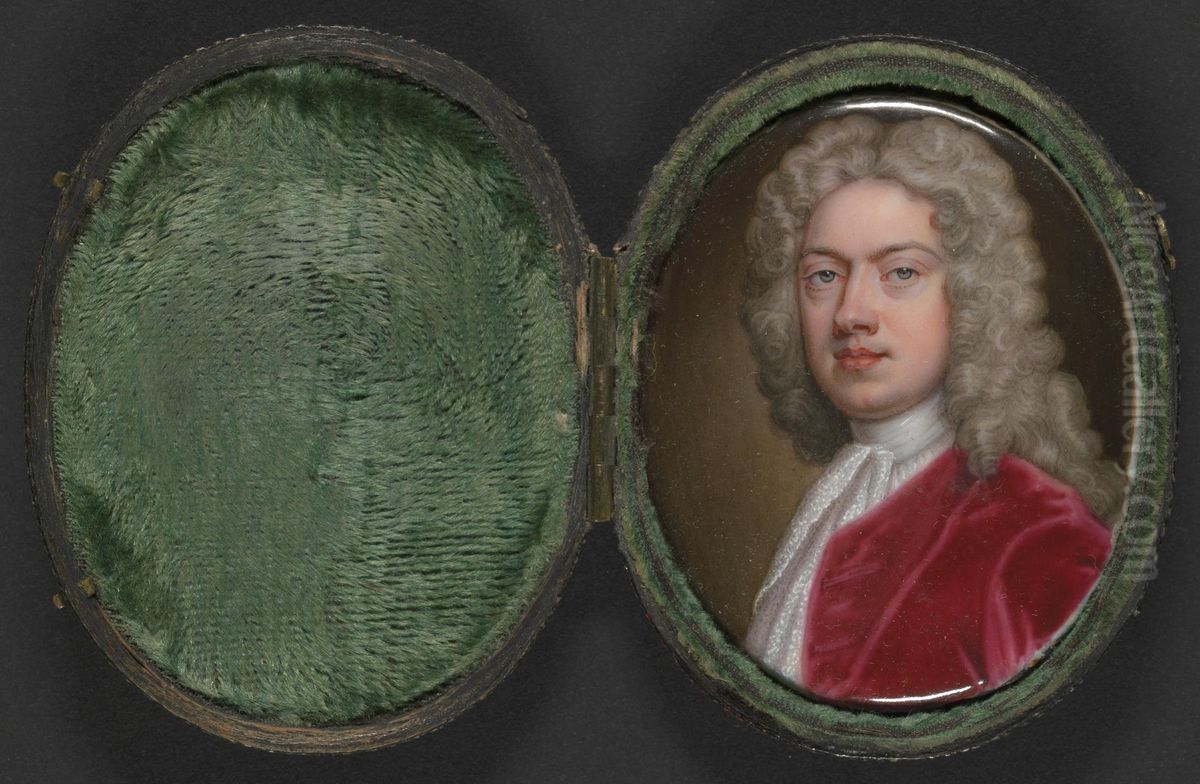 Portrait of a Gentleman Oil Painting by Christian Friedrich Zincke