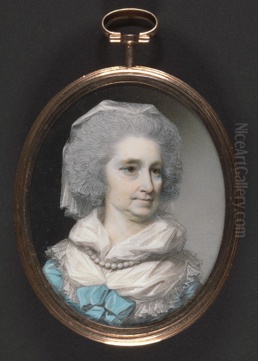 Lady Grace Burnaby Oil Painting by George Engleheart