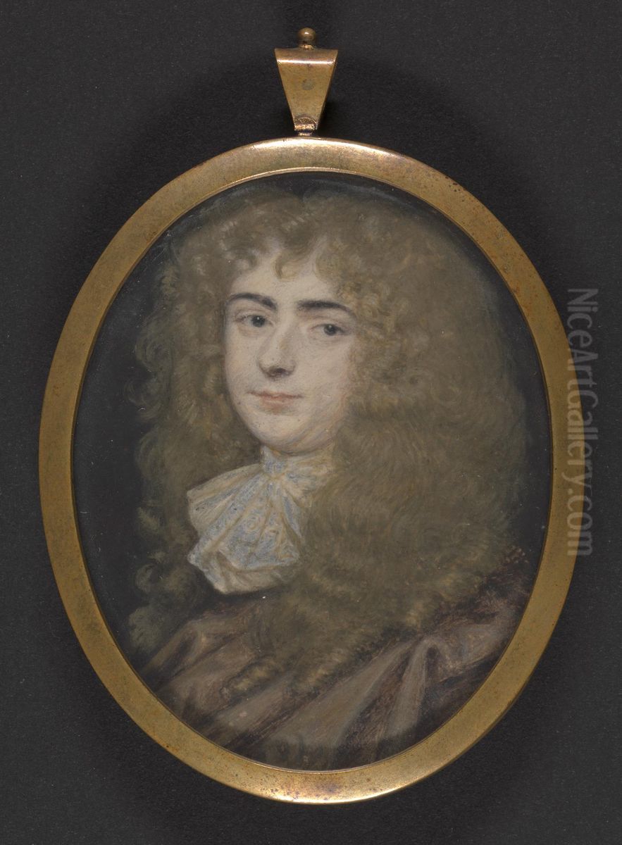 Portrait of a Gentleman Oil Painting by Richard (Dwarf Gibson) Gibson