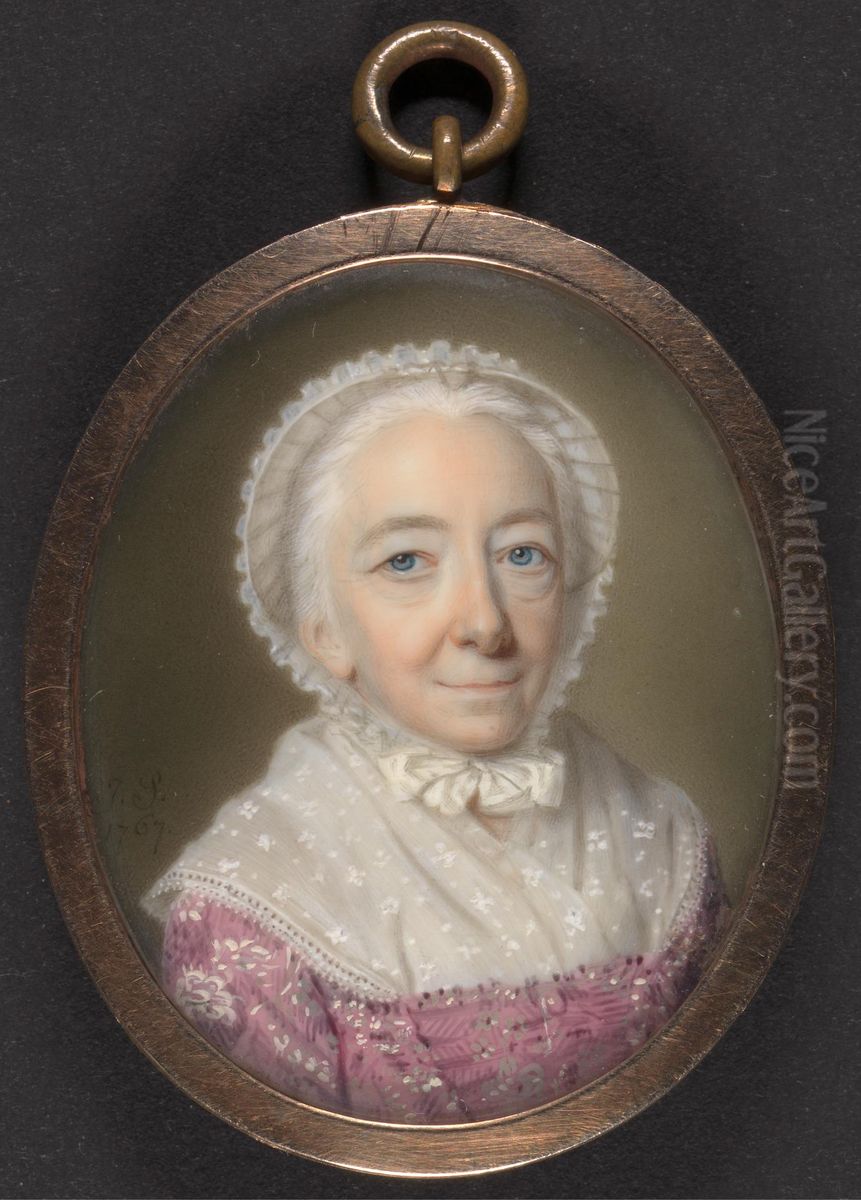 Portrait of an Elderly Lady Oil Painting by John Smart