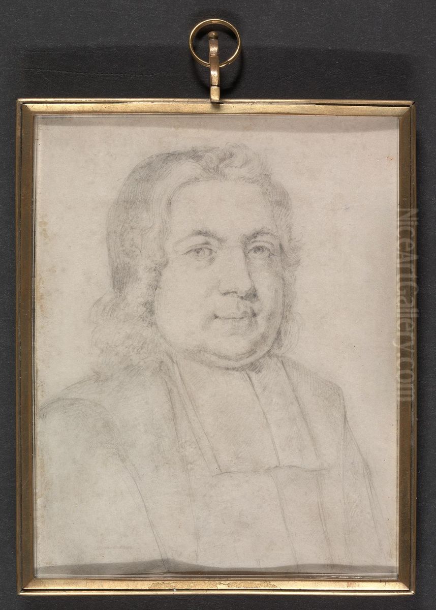 One of Charles II's Bishops in Ecclesiastical Robes Oil Painting by Robert White