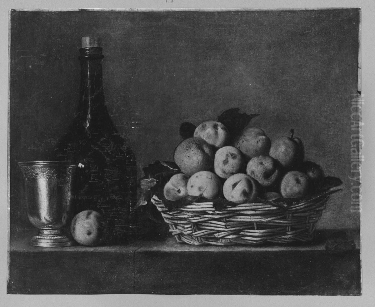 plums Oil Painting by Francois Xavier Vispre