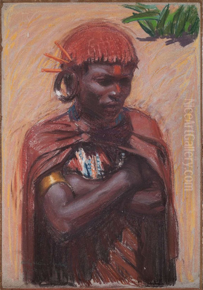 Kenosua Oil Painting by Akseli Valdemar Gallen-Kallela