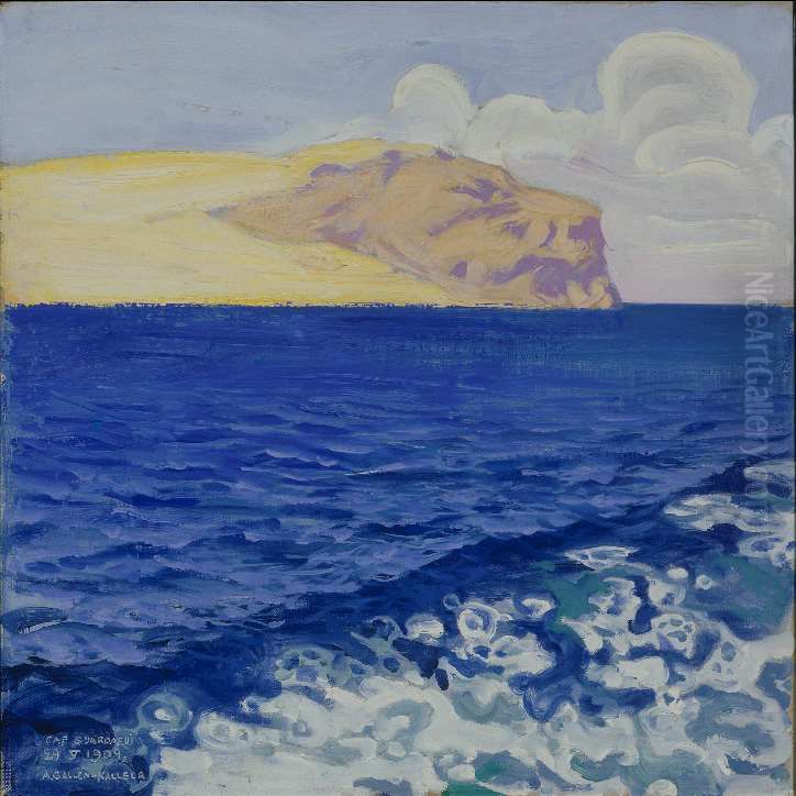 Cape Guardafui (Indian Ocean, byCape Guardafui) Oil Painting by Akseli Valdemar Gallen-Kallela