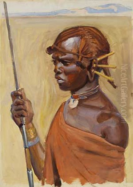 Goia Gidogo Oil Painting by Akseli Valdemar Gallen-Kallela