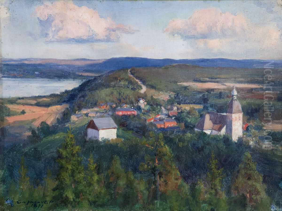 Landscape fromKangasala Oil Painting by Eero Jarnefelt