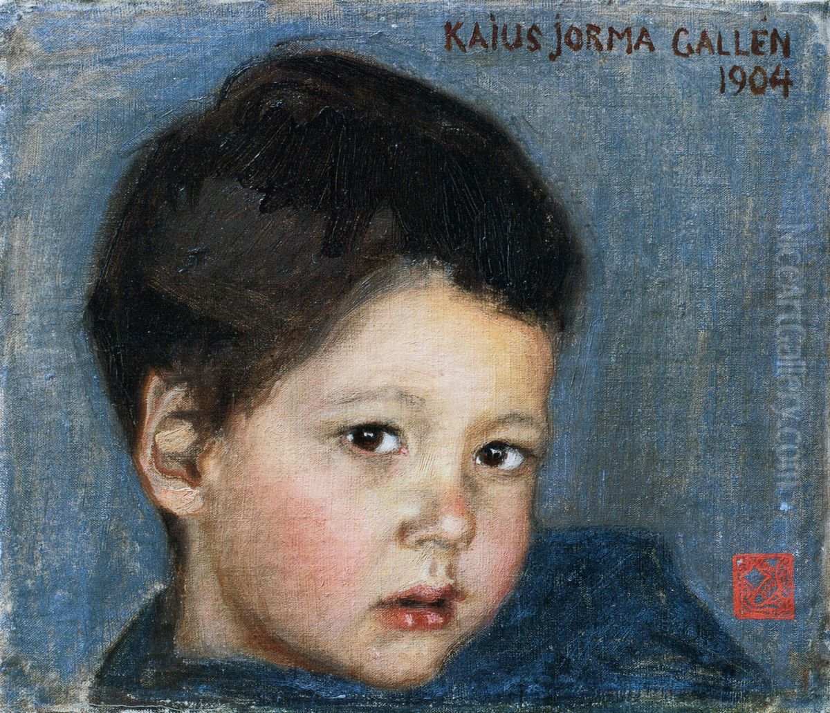 Kaius Jorma Gallenin muotokuva Oil Painting by Akseli Valdemar Gallen-Kallela