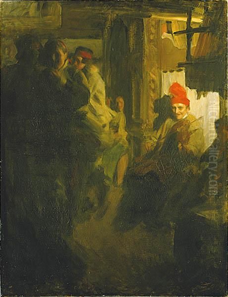 Dance in Gopsmor Oil Painting by Anders Zorn