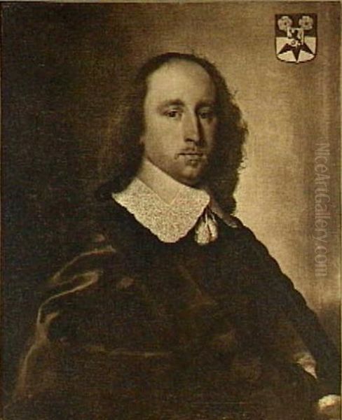 Portrait of Adriaan van Blijenburgh (1616-1682) Oil Painting by Cornelis Janssens van Ceulen
