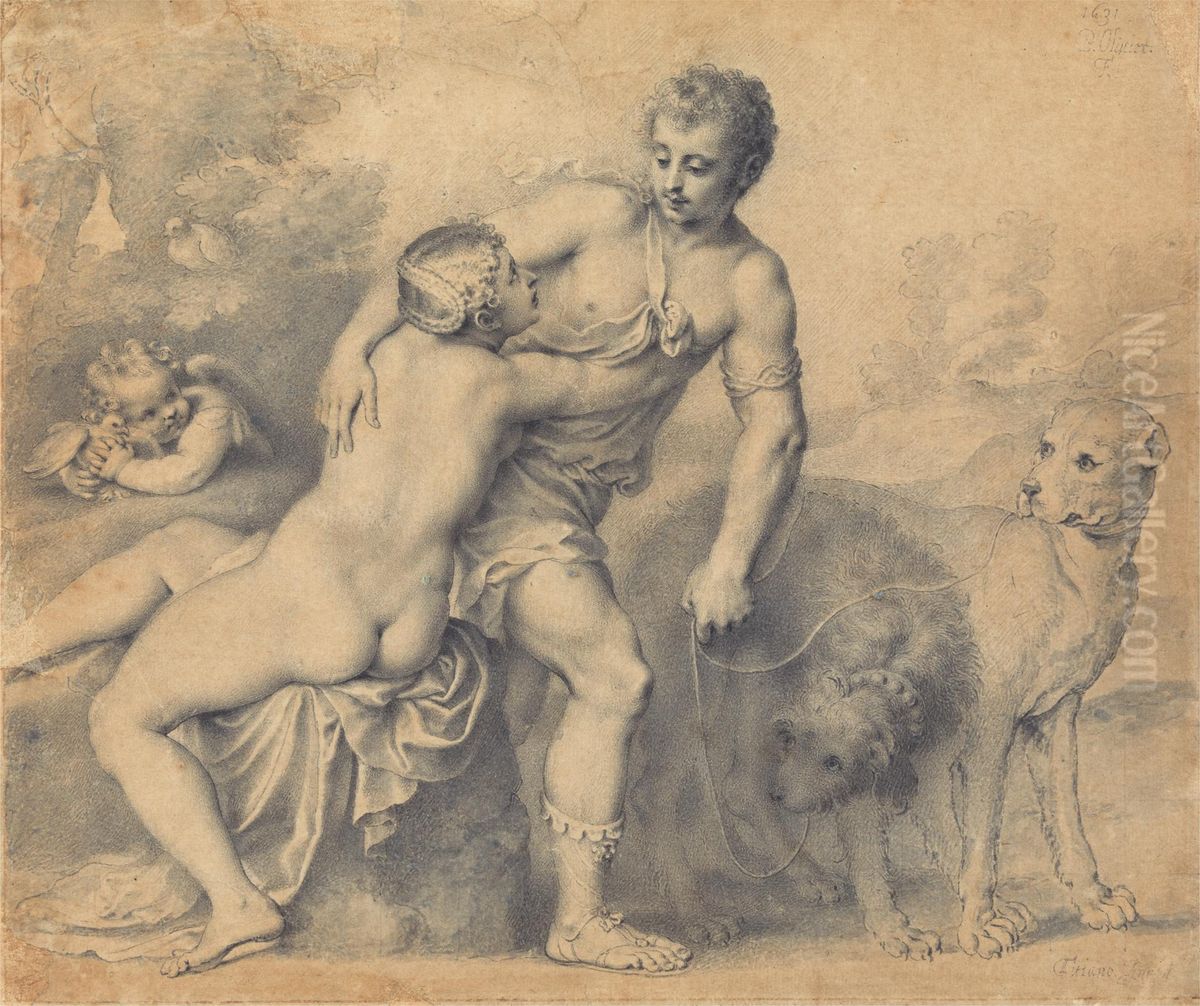 Venus and Adonis Oil Painting by Peter Oliver