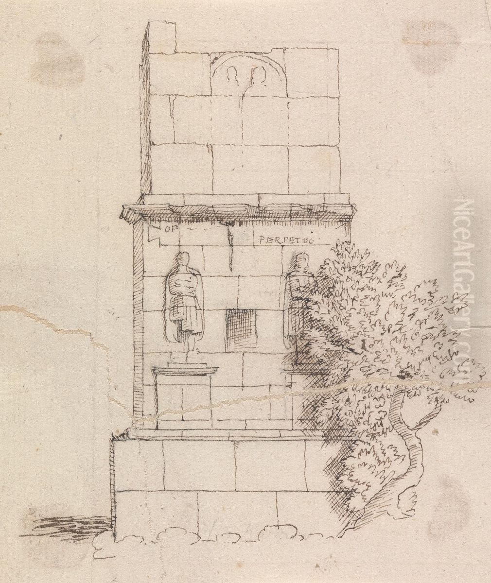 Tomb of the Scipios near Tarragona Oil Painting by Henry Swinburne