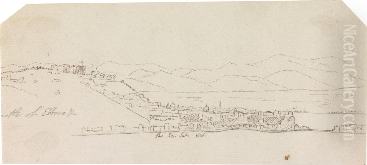 Castle of Elmo &c. Oil Painting by Henry Swinburne