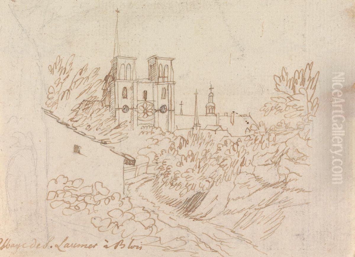 Blois Cathedral, France Oil Painting by Henry Swinburne