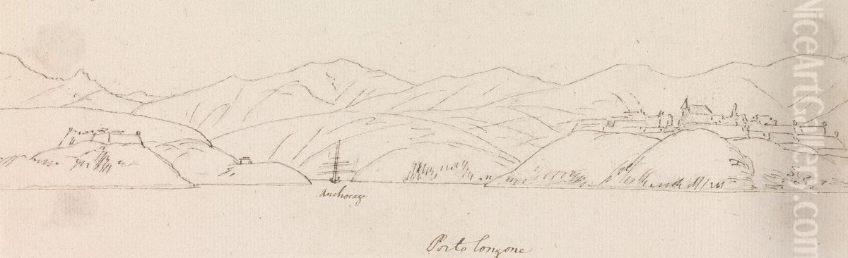 Porto Azzurro Oil Painting by Henry Swinburne