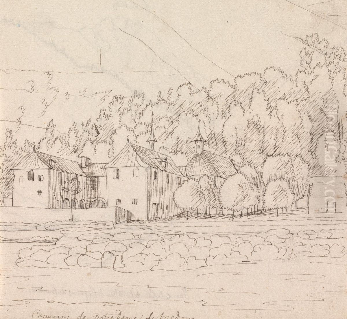 Capuchins of Our Lady of Medoux Oil Painting by Henry Swinburne