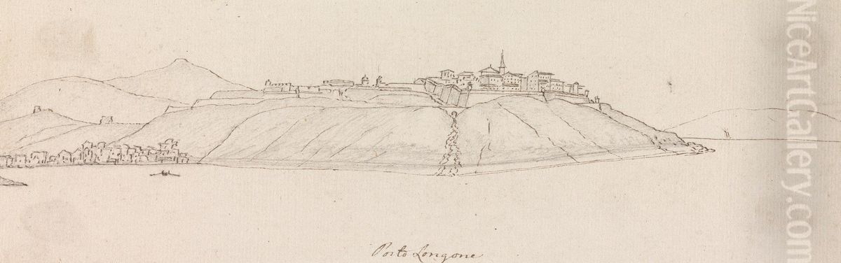 Porto Azzurro, Tuscany, Italy Oil Painting by Henry Swinburne