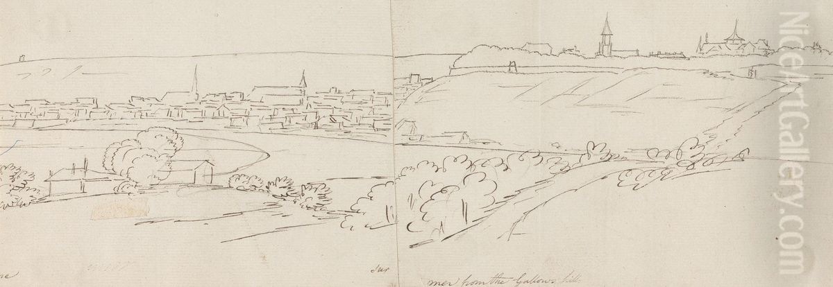 View from the Gallows Hill Oil Painting by Henry Swinburne