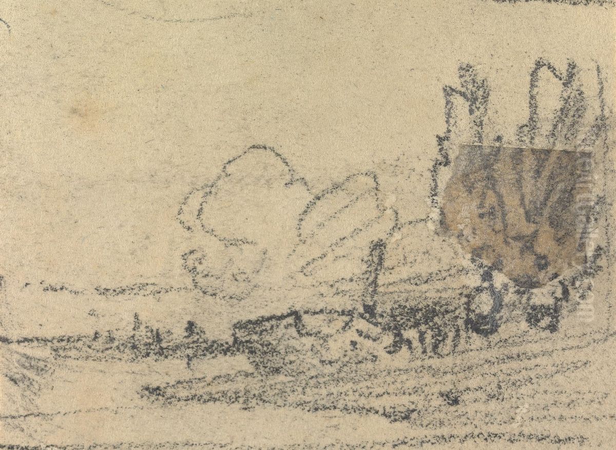 From an Album of Sixty-one Topographical Sketches Oil Painting by John Varley